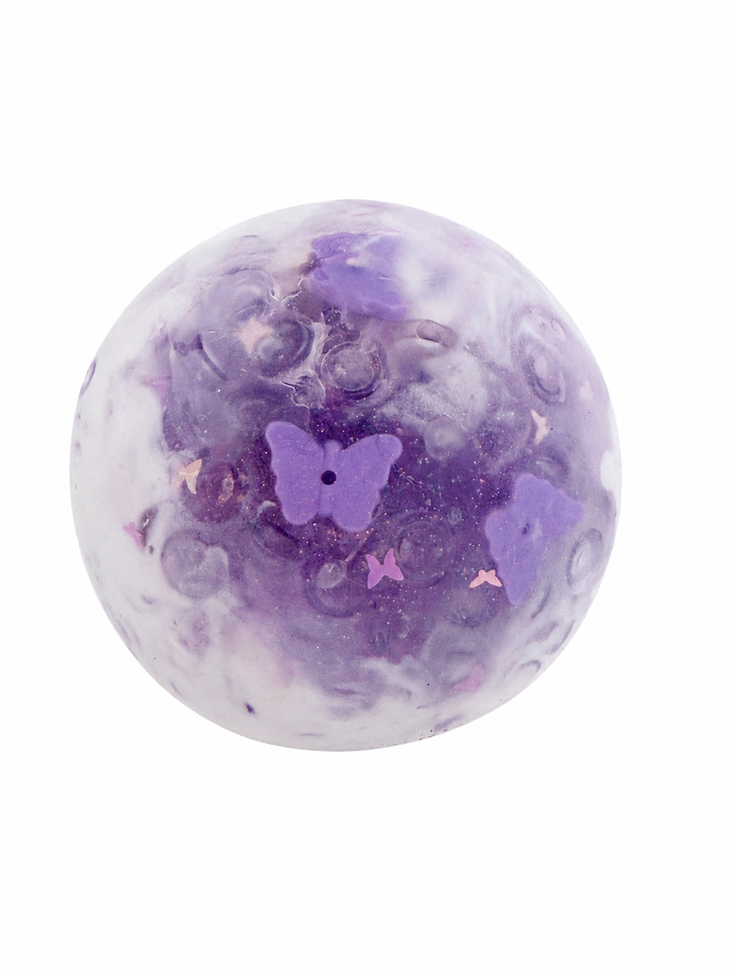 Purple Butterfly Stress Ball
