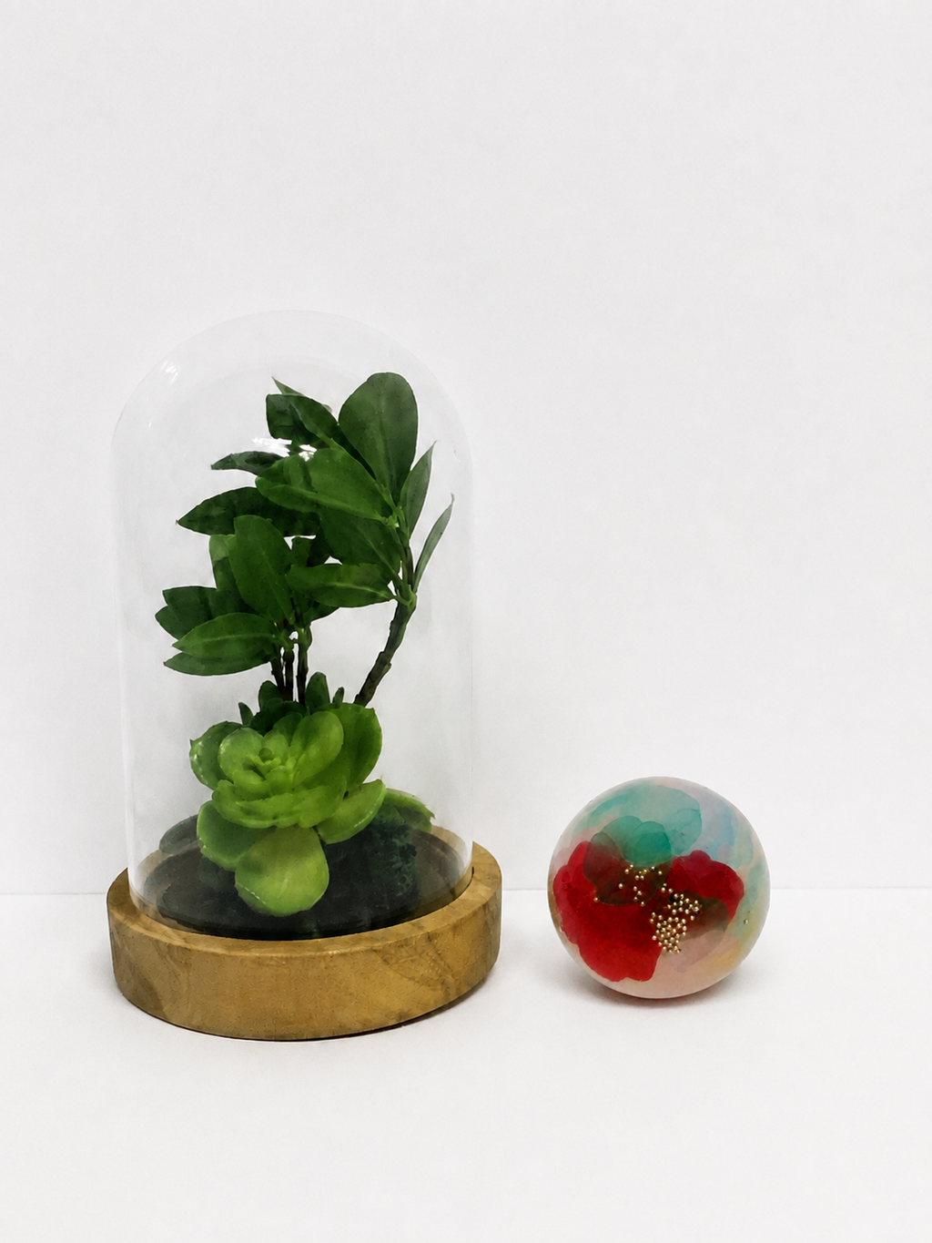 Red & Green Petal Garden Stress Ball