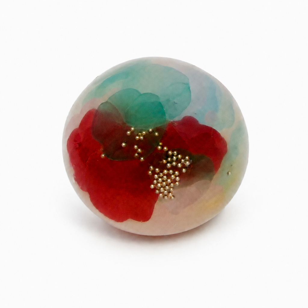 Red & Green Petal Garden Stress Ball