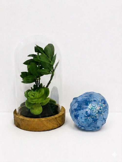 Blue Blossom Crystal Stress Ball