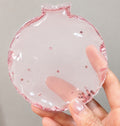 Pink Crystal Vaseline Texture Squishy pouch